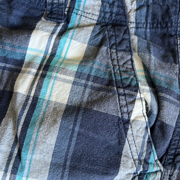 Division 55 Men’s Blue Plaid Shorts Size 34 - Picture 4 of 7